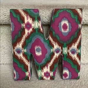 Fabric Letter M